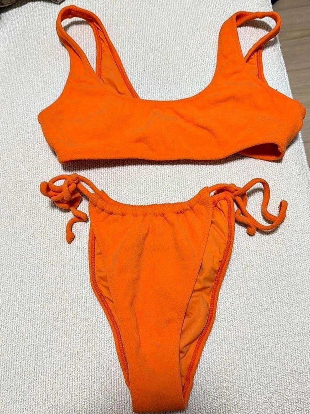 Orange Tie-Side Bikini Like New